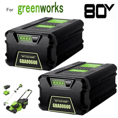#ad 2PACK 7000MAH For Greenworks 80V Lithium ion Battery High Capacity GBA80200 new $9.99