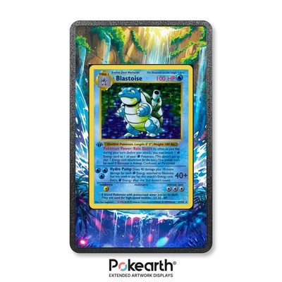 Blastoise 2/102 - Erweiterte Artwork Hülle für Pokémon Karten