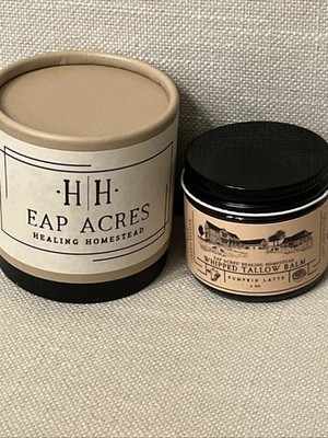 Eap Acres Whipped Tallow Balm 100% Grass Fed 2oz. SEALED Pumpkin Latte