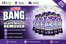 Cillit Bang Black Mould Remover Spray 750ml Pack of 6 Removes Mould & Mildew 4.74 per litre