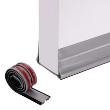 Under Door Draft Stopper, Folding Door Draught Excluder Noise Blocker, Gray