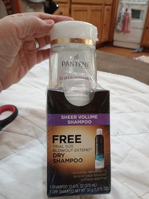 Pantene Shampoo, Sheer Volume With Collagen Plumping Effect-(Pack of 1), Clear