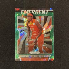 2020 Panini Prizm WNBA Jonquel Jones Emergent Green Ice #1 Sun Fanatics SP