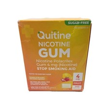 Quitine Nicotine Gum 2mg Traditional Fruit 240 Pieces Quit Smoking Aid FREE SHIP