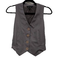 Women’s Marc Jacobs Gray Vest Size 2 Top Formal Casual Preppy Elegant