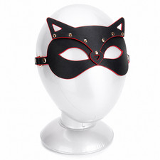 Black Cat Eye Mask Masquerade Costume Cosplay Halloween Party Adjustable Mask
