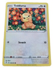 Teddiursa 126/203 Carta collezionabile Pokemon comune TCG (F9