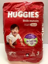 Huggies Little Movers Baby Diapers, Size 3 16-28lbs , 42 Count