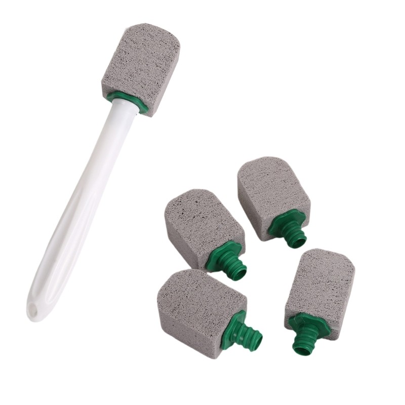 Durable Pumice Toilet Brush Long Handle Design Prevents Residues Formation