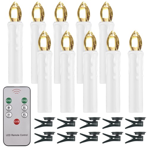 10 Pack Flameless Candles With Remote And Clip Brightness Adjustable Flicker HOT - Picture 11 of 11