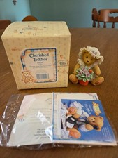 Cherished Teddies "Violet" 1995 Teddy Bear P Hillman 156280