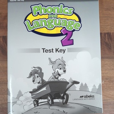 abeka - Phonics & Language 2 - Teacher Test Key - Paperback -like new Condition