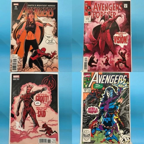 Avengers 57 Homage Lot Of 4 Books. Includes White Vision 1st Appearance