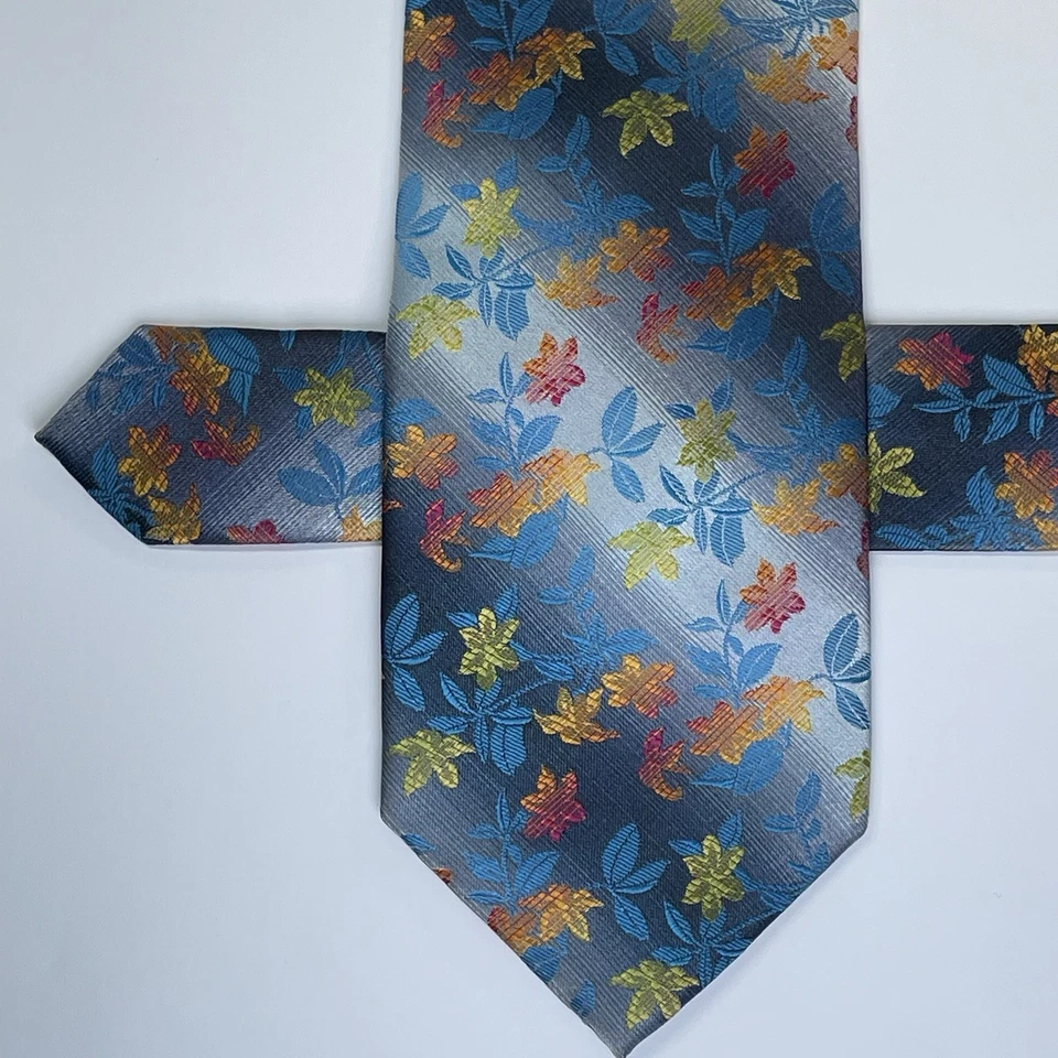 Corbata floral hecha a mano Stacy Adams para hombre multicolor 100 % microfibra corbata premium Foto 3 de 4
