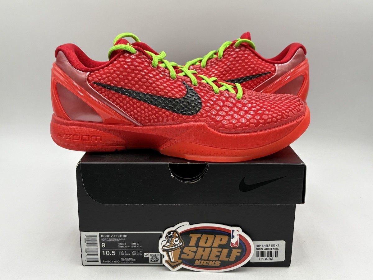 New Nike Zoom Kobe 6 Protro Reverse Grinch 2023 Size 9 Rare  display picture 3