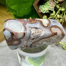 Crystal 168g Mexican Lace Agate Freeform Obelisk Cluster Specimen Mineral