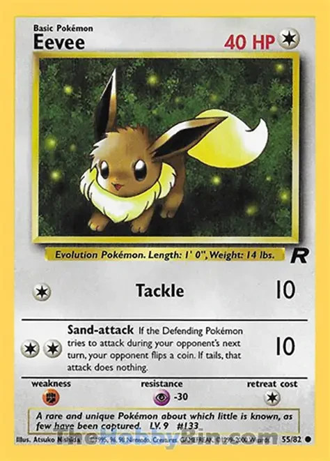 Eevee 55/82 Team Rocket Regular
