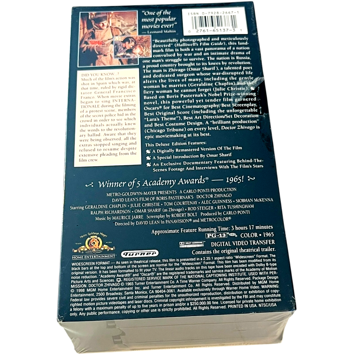 Doctor Zhivago - VHS Tape Deluxe Widescreen Edition - 2 Tape Set