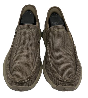 Skechers Parson Ralven Men’s Slip-On Shoes Taupe Size 12 Extra Wide WW Skechers Men main image 4