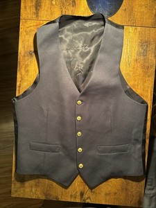 VTG RAILROAD New Jersey Transit Train Conductor Uniform Vest Medium Large