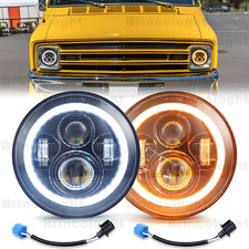 Pair 7inch Round Led Headlights For Dodge B100 B200 B300 Van 1971-1974 Pickup Pair 7inch Round Led Headlights For Dodge B100 B200 B300 Van 1971-1974 Pickup