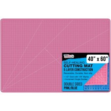 40" x 60" PINK/BLUE Self Healing 5-Ply Double Sided Durable Cutting Mat