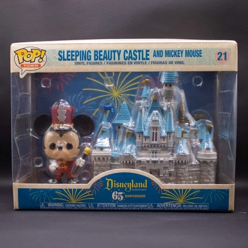 Funko Pop! Town Sleeping Beauty Castle & Mickey Mouse Figure #21 Disneyland 65th