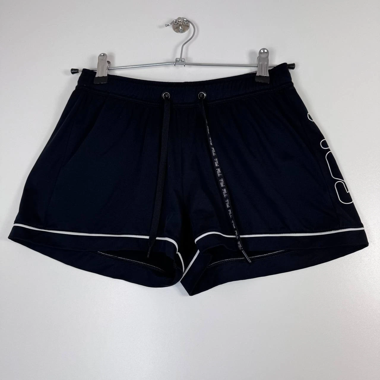 Fila Womens Running Shorts Black Athletic Gym Training Lightweight Lined Size S