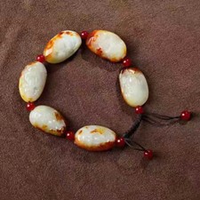 Hotan Jade God of Wealth Bracelet for Men and Women