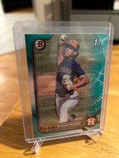 2022 Michael Knorr Bowman 1st draft Aqua /199 1st Bowman Houston Astros