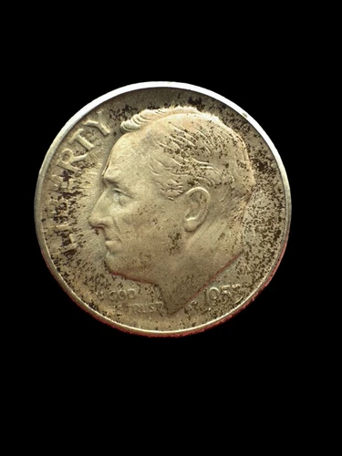 1953 S Roosevelt Dime Circulated AU/Toned You Grade