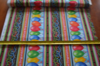 By 1/2 Yd, Colorful Celebrate/Party Quilt Border Stripe, Timeless Treasures,B768