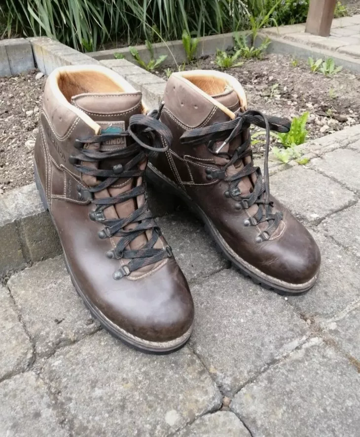 Meindl Ortler Hiking Mountain Boots Mens Leather 11.5 3049 Vintage