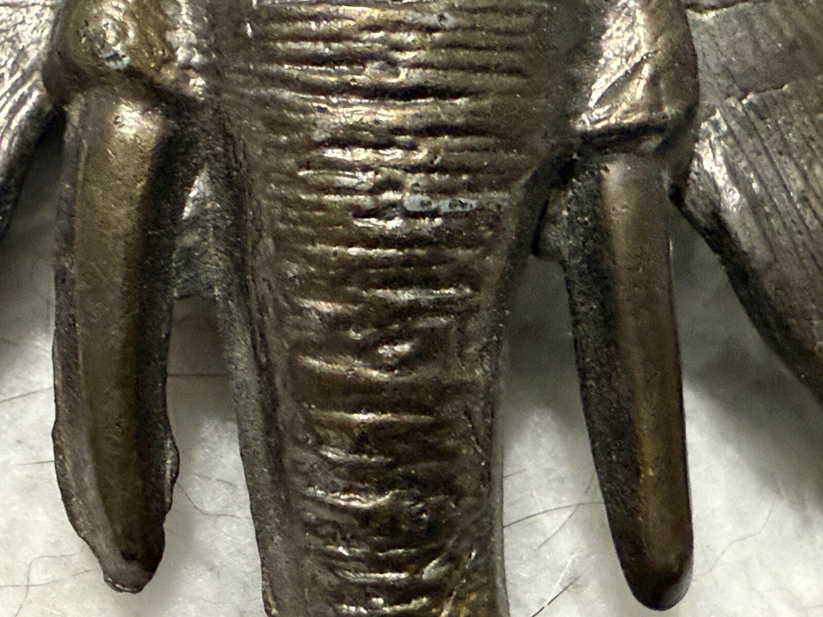 REDUCED Mammoth Solid Bronze or Brass Elephant He… - image 10