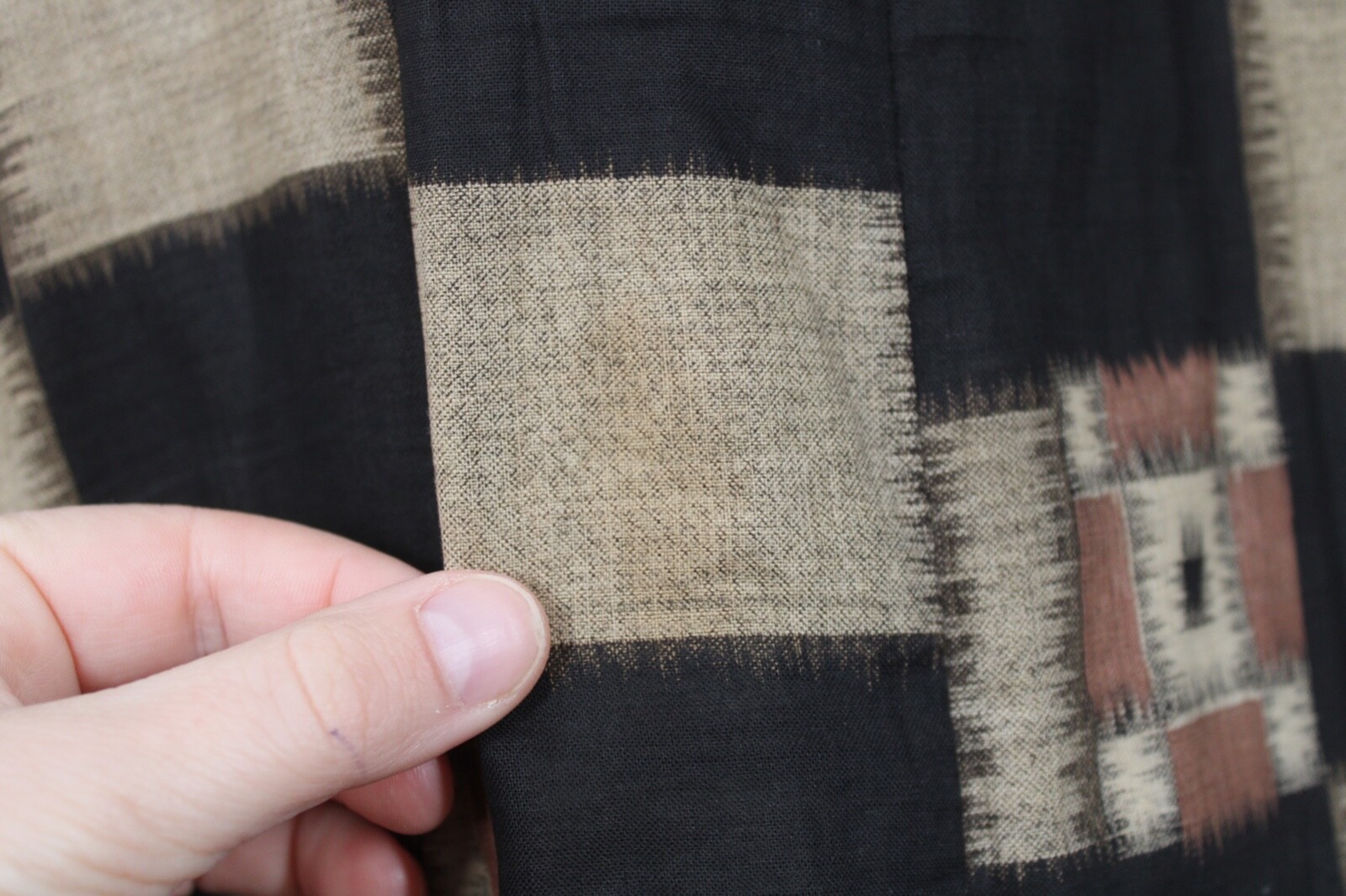 Vintage Handmade Brown Patchwork Padded Sleeveles… - image 7