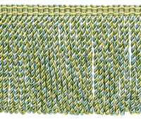 "Ozeanblau, FrüHlingsgrüN / 6\" Bullion-Fransen / Dekoratives Gimp-Design / 5 Yard"