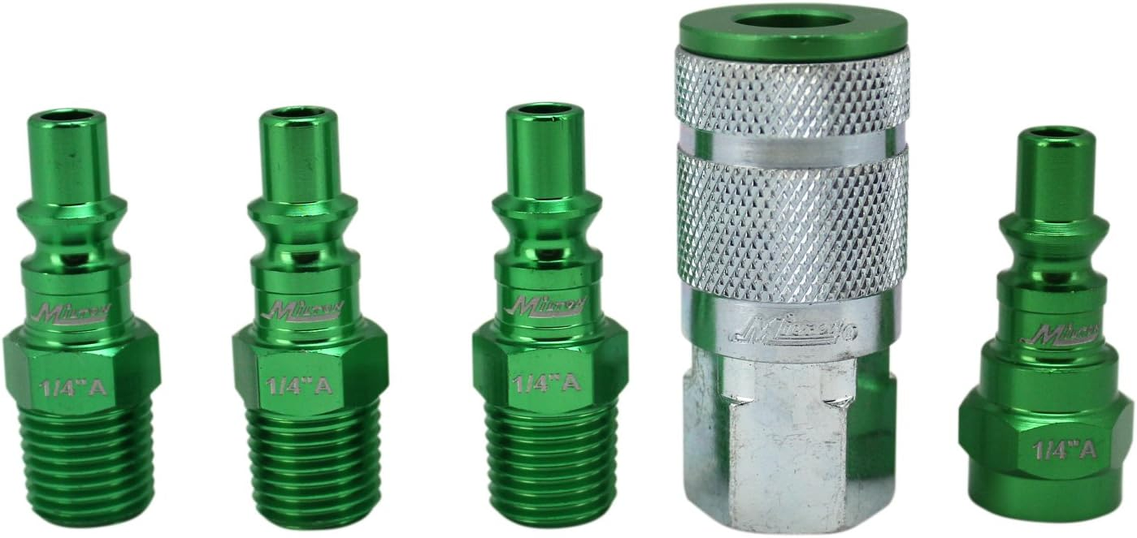 Colorfit by  Coupler & Plug Kit - (A-Style, Green) - 1/4