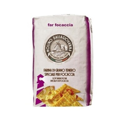 Farina Far Focaccia  La Forte  Tipo 00 25 Kg Molino DALLAGIOVANNA