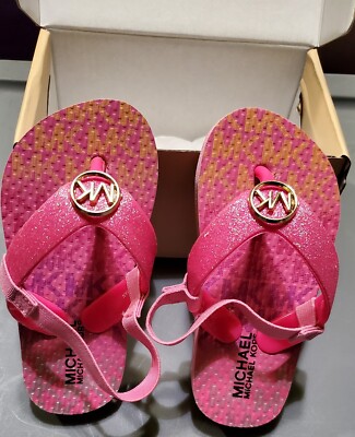 Girls Pink Michael Kors Sandals