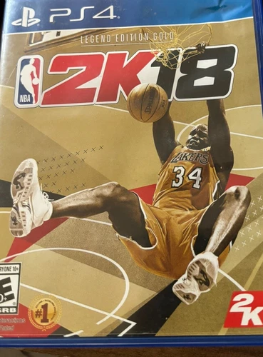 NBA 2K18 Legend Edition Gold PS4 Play Station 4 Complete CIB Basketball Game A+