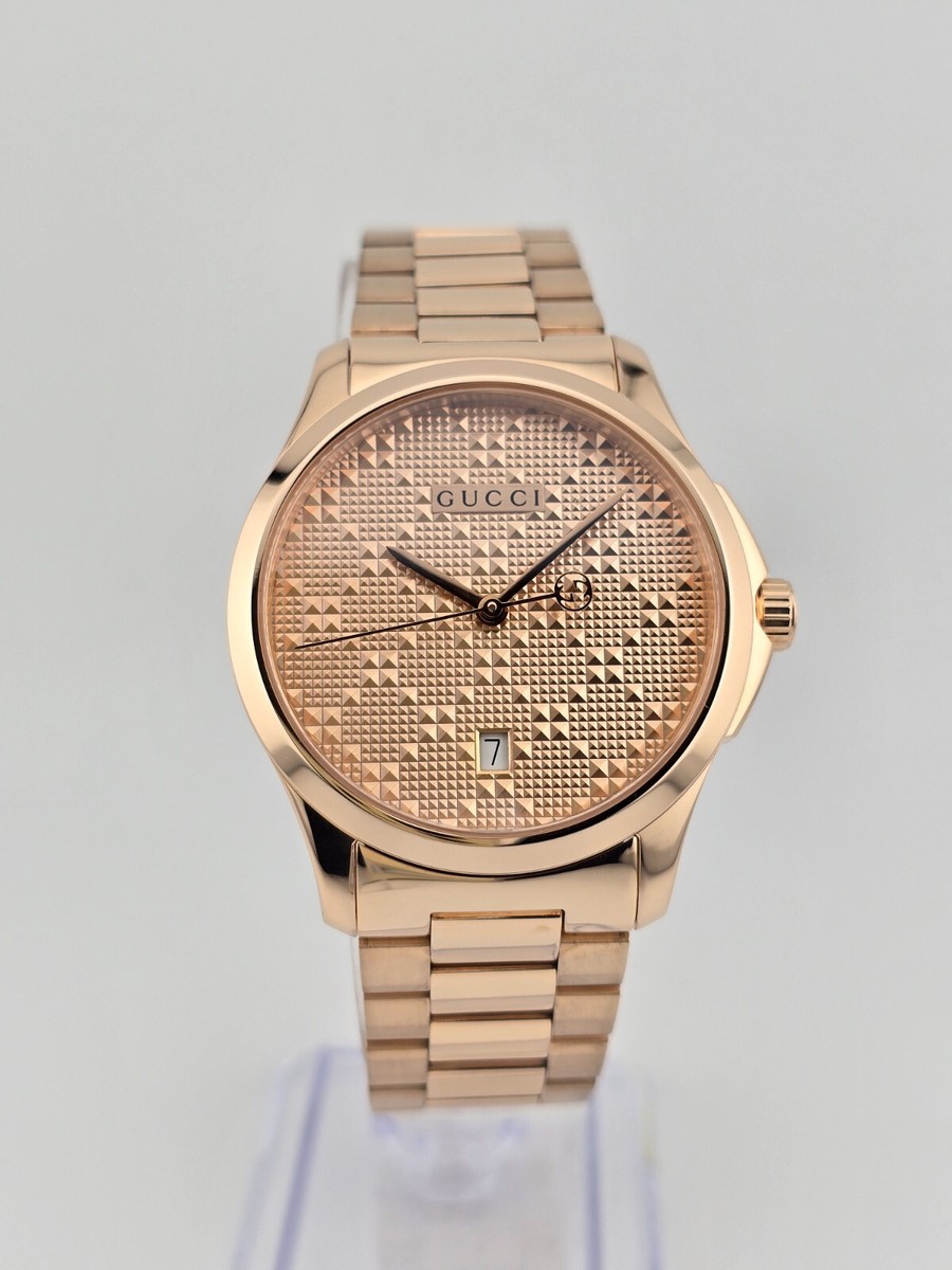 Gucci G-Timeless Rose Gold Tone Men display picture 1