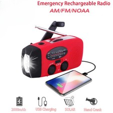 Rechargeable Radio Solar Rechargeable Emergency Light Outdoor Camping Flashlight