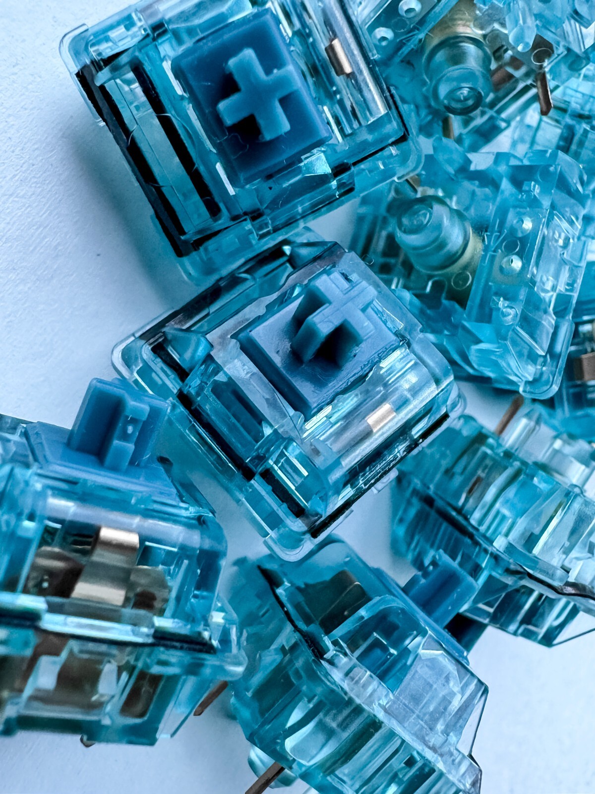 JWK Bluey Linear Mechanical Switches Hand Lubed and Filmed 80+ Pack