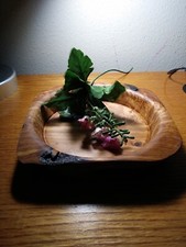 A handmade piece of live edge cedar.