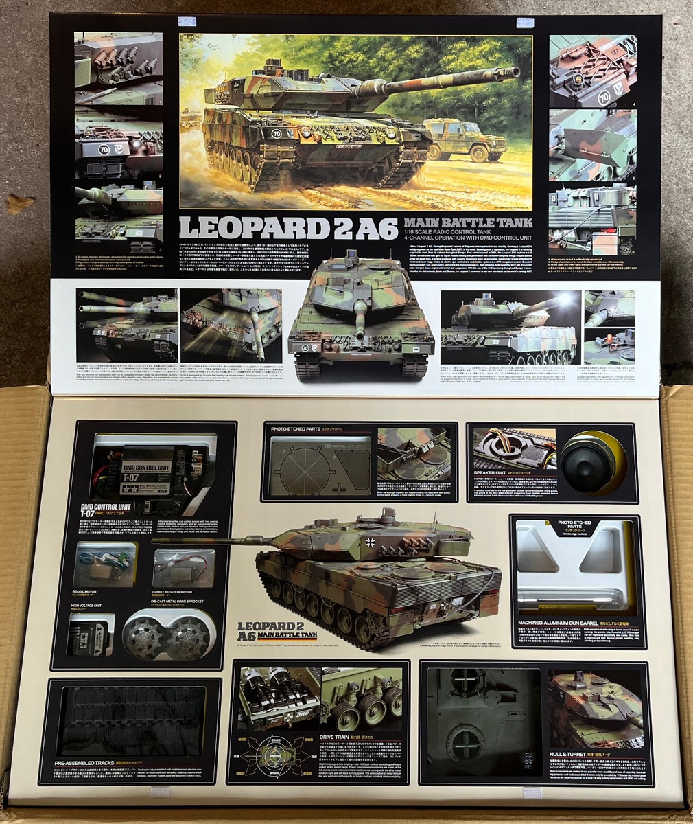 Tamiya RC Leopard 2 A6 Full Option Kit 1:16 TANK KIT # 56020 | eBay