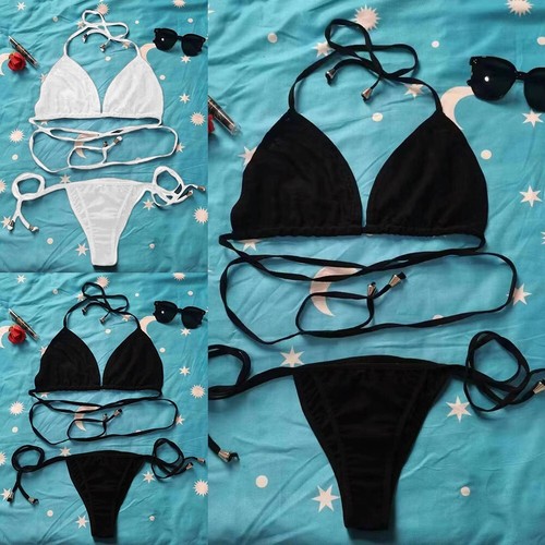 Summer Essential Women's High Cut Bikinis Set for Sexy and Breathable