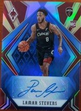 LAMAR STEVENS 2020-21 Panini Chronicles Phoenix AUTO BLUE SP #/25 Cavs Grizzlies
