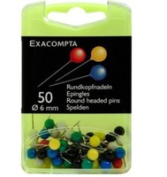 5X Exacompta 14375E Markierungsnadeln GrößE: 6 Mm Farbig Sortiert 50 StüCk