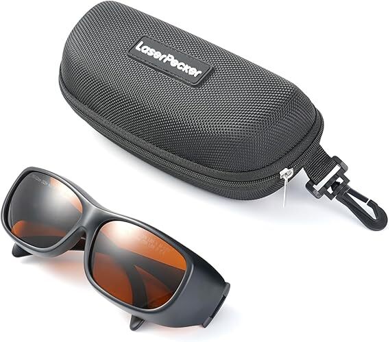 LaserPecker Laser Schutzbrillen OD5+ 1064nm Laserschutzbrille Mit Brillenetui