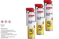 3X Sonax Silikonspray M. Easyspray UniversalöL Haushalt Geruchsneutral 400 Ml